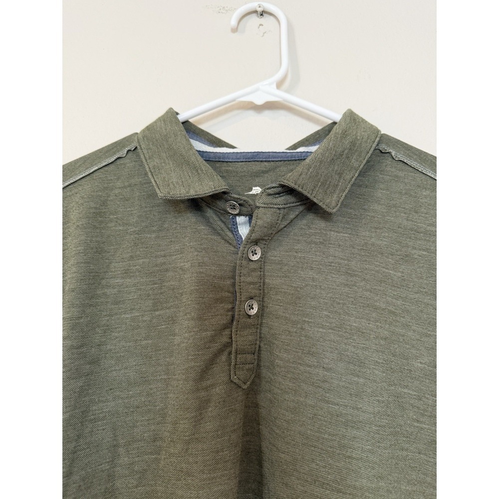 Men Tommy Bahama Long Sleeve 3 Button Green SZ Large. PLEASE CHECK MEASUREMENTS - Picture 3 of 7